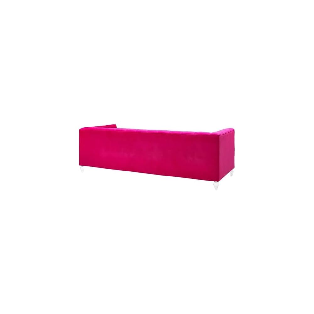 Bea Hot Pink Velvet Sofa