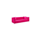 Bea Hot Pink Velvet Sofa
