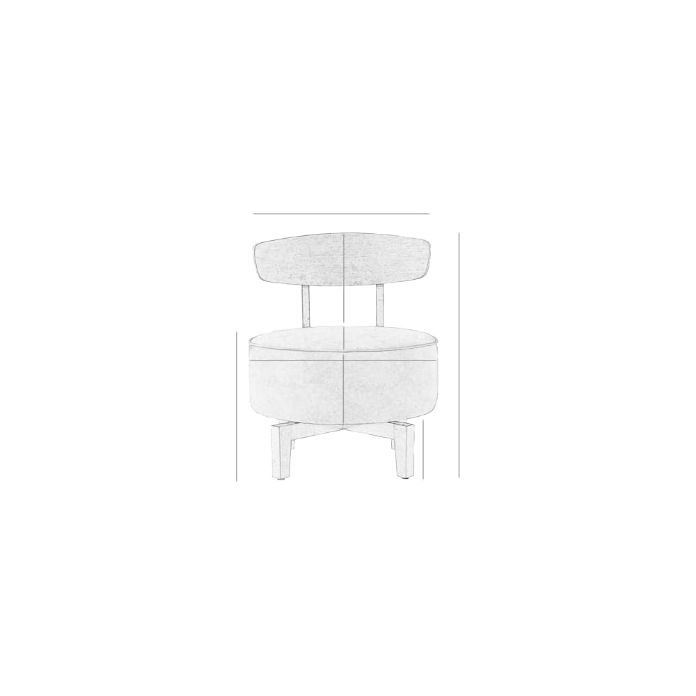 Swivel Accent Chair Living Room Vanity Chair with Back, Linen Brown