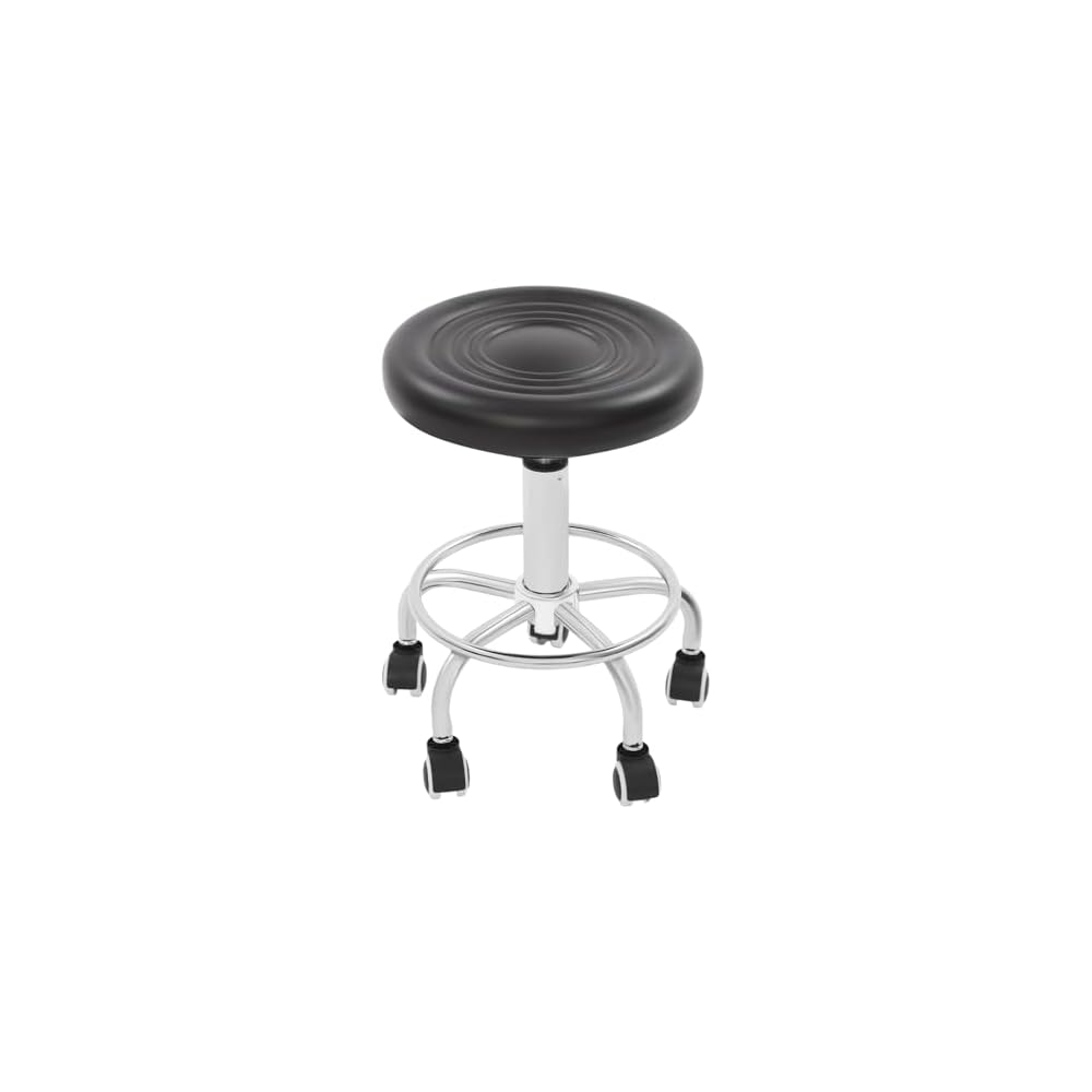 Multi-Purpose Adjustable Rolling Stools Chair 360° Swivel Chair with Casters for Easy Movement, Height Adjustable, Comfortable Office