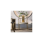 Tea Chair Stainless Steel Table Master Villa Home Dining Armchair Backrest Leisure