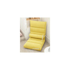 Floor Chair, Armless Meditation Chair with 5 Adjustable Position, Comfy Linen Folding Lazy Sofa Chair Ergonomic Floor Seating Lounge for Gaming, Sleeping, Reading(45x90cm(18x35inch), White A)