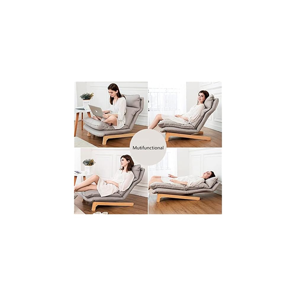 Upholstery Reclining Leisure Video Gaming Floor Chair Adjustable Single Couch Chaise Lounge Furniture