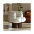 Scandinavian Modern Velvet Single Sofa Chair