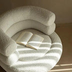 Scandinavian Modern Velvet Single Sofa Chair