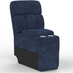 Dresegmt Console of Recliner Sofa (Blue)